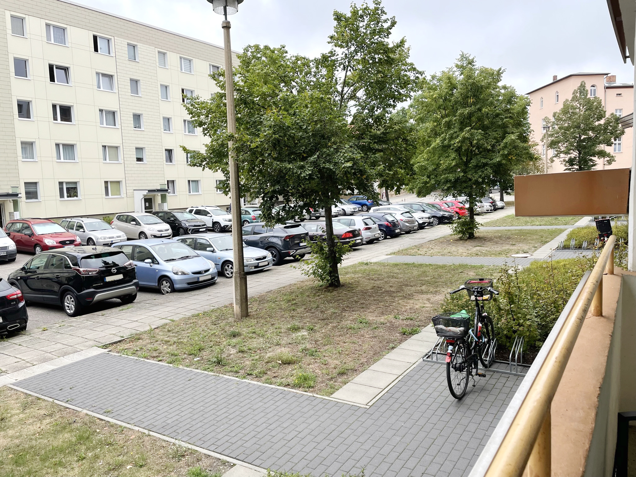 Blick vom Balkon
