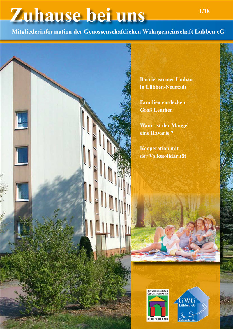 Das Journal für unsere Mitglieder 1/2018
